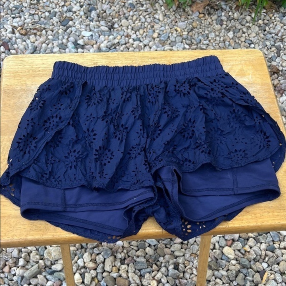 Aerie Eyelet Cutout Shorts